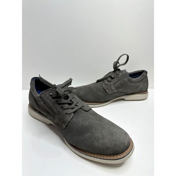 Nunn Bush Shoes Mens Size 10.5 Gray Canvas Barkley Oxfords - Picture 7 of 10